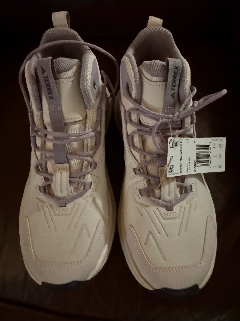 adidas Women's Trail Sneakers in Beige and Lilac